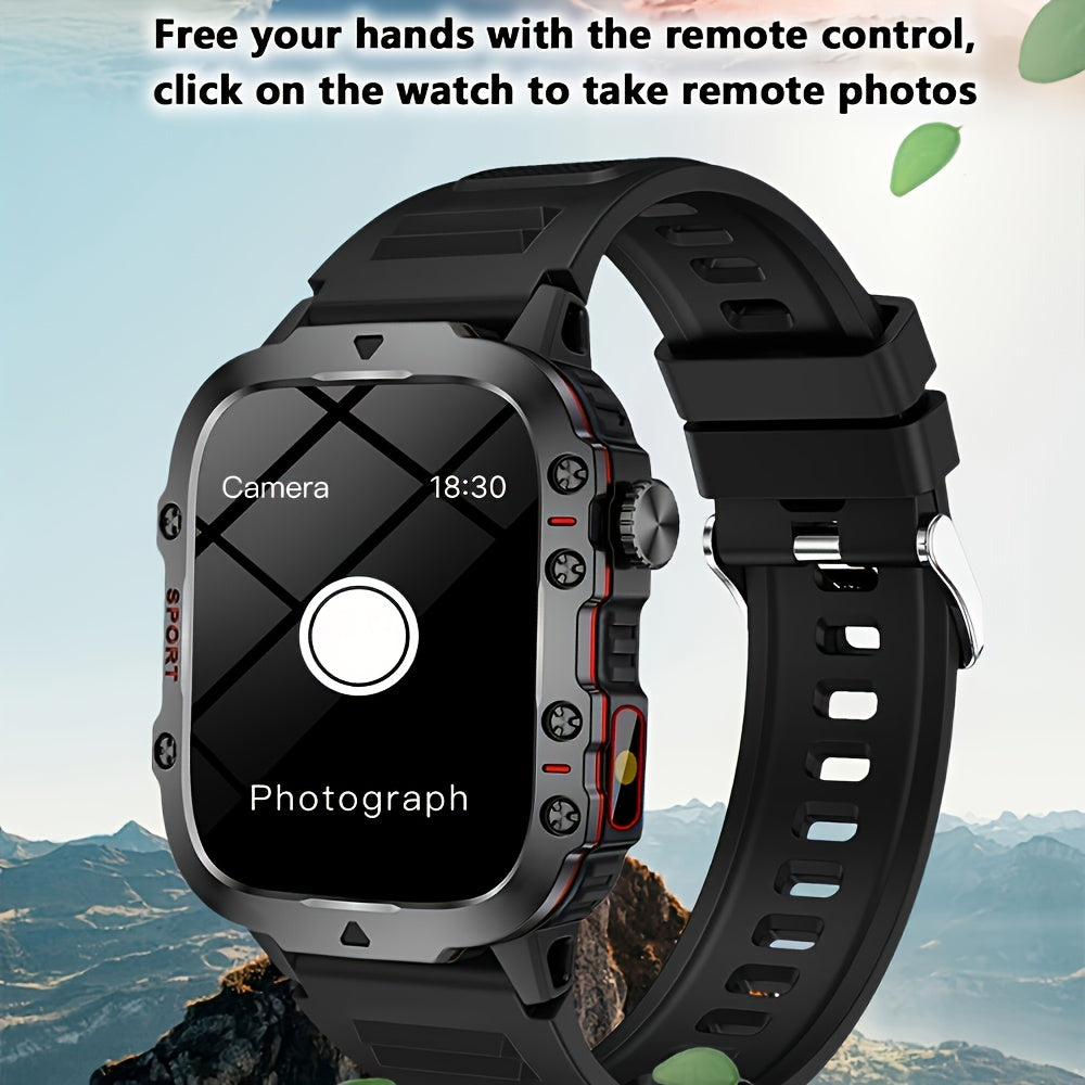 Large-Screen Smartwatch Compatible for iPhone & Android, Wireless Smartwatch with Wireless Calling/SMS, Fitness Tracker, Remote Camera Control, USB - product image 8