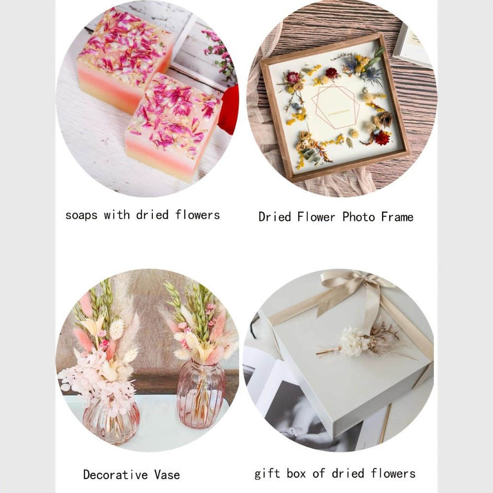 Dried Flower Bouquet with Pampas Grass - Boho Wedding Centerpiece Dried Floral Arrangement for Cake Table Boutonniere Groom Home Vase Decor Long Lasting Botanical Gift, Style 1 & 2 - product image 15
