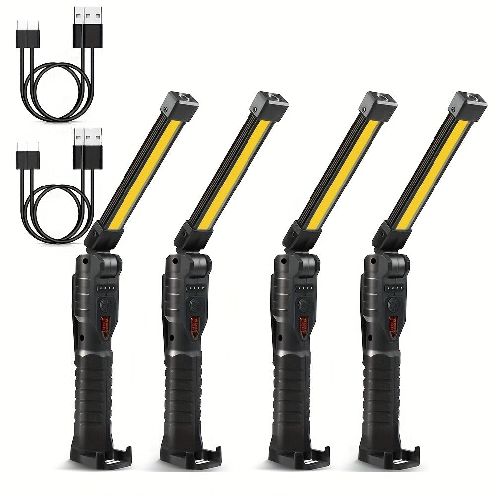 COB LED Work Light Magnetic Base Rechargeable USB 20000 Lumens 7 Modes 180° Rotation Portable Hanging Flashlight with Built-in Battery Power Bank Function for Workshop Garage Car R - product image 5