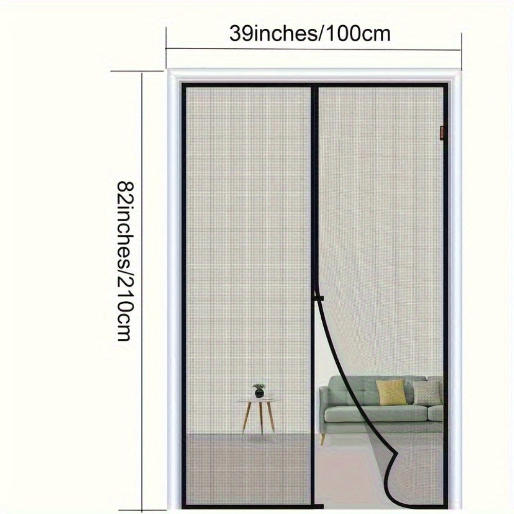 Magnetic Screen Door with Heavy Duty Metal Frame – Self-Closing Mesh Door Curtain, Insect-Proof Bug Screen with Frame Shackle, Easy Install for Indoor & Outdoor Doorways, Pet & Kid - product image 4