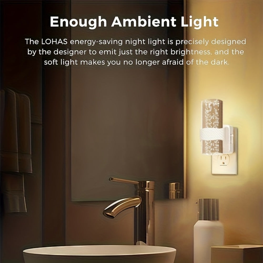 LED Plug-In Night Light with Dimmable 3000K Warm Light & Auto Sensor, 2 Pack for Hallway Bedroom - product image 11