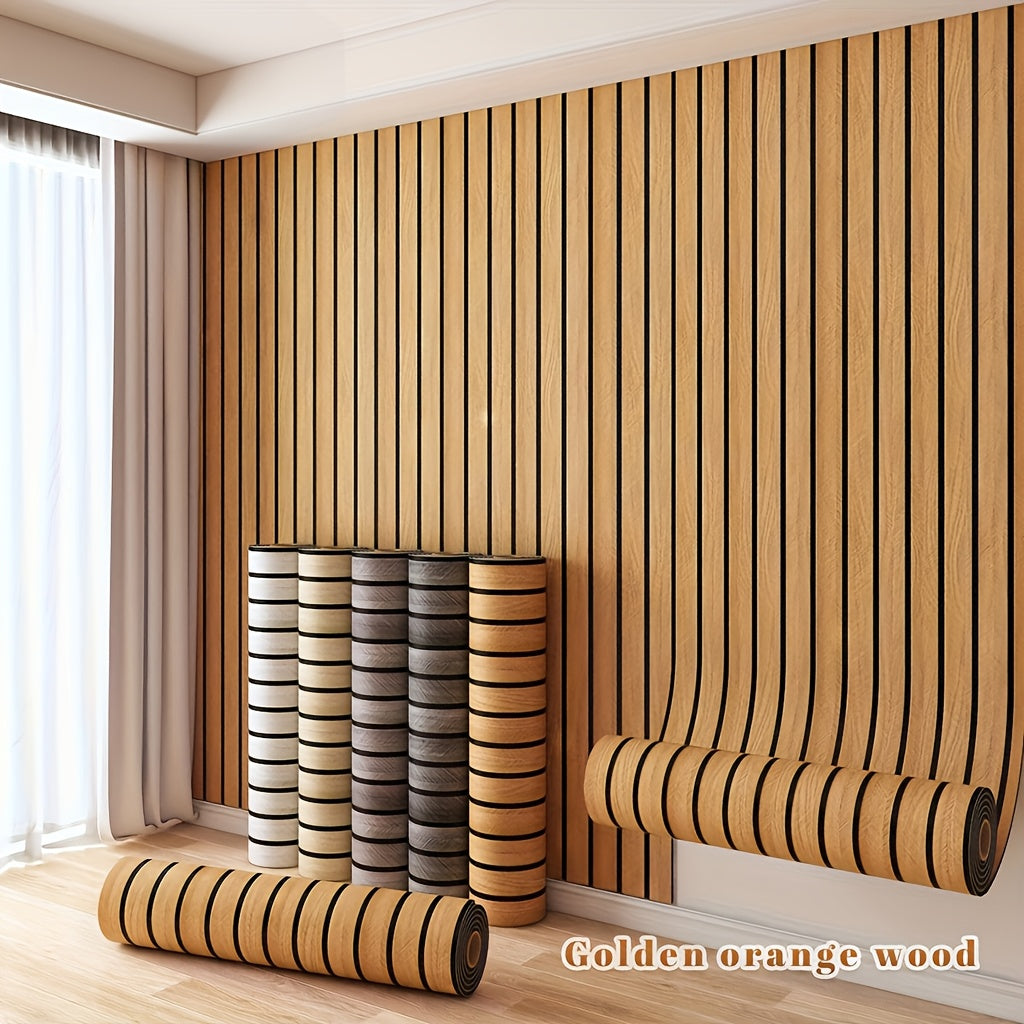 3D Wood Grain Wall Panels Self-Adhesive Peel and Stick Soundproof Grid Board Thick Matte Finish Wallpaper for Walls Ceilings Curved Surfaces Home Decor Easy Install - product image 15