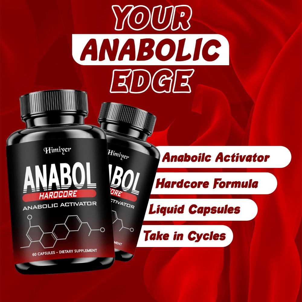 Anabol Hardcore Anabolic Activator for Men — Advanced Energy, Strength & Muscle Performance Formula with 6-Keto-Diosgenin & Hecogenin | Daily Wellness Support | 60 Capsules | 1-3 B - product image 4