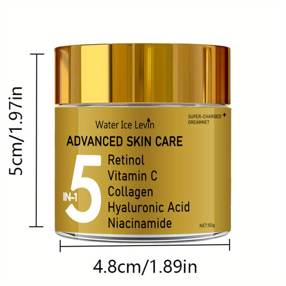 Retinol Niacinamide Anti-Aging Face Cream 5-in-1 – Vitamin C, Collagen & Hyaluronic Acid Instant Lifting Tightening Moisturizer, Brightening Pore Minimizing Luxury Formula for Men  - product image 6