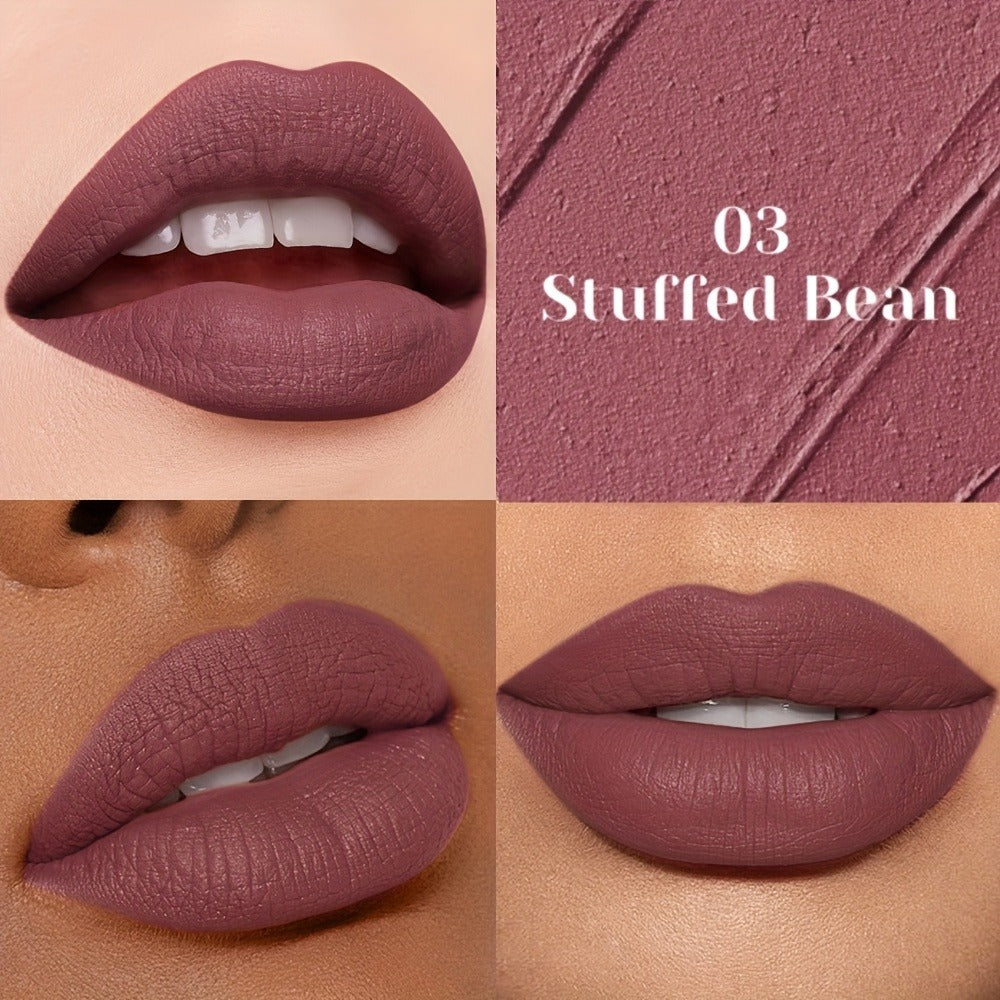 Matte Liquid Lipstick for Women — Velvet Soft Non-Drying Waterproof Long-Lasting Formula, Highly Pigmented Full Coverage Lip Color in Nude Brown Pink Red Purple Gold Shades - product image 7