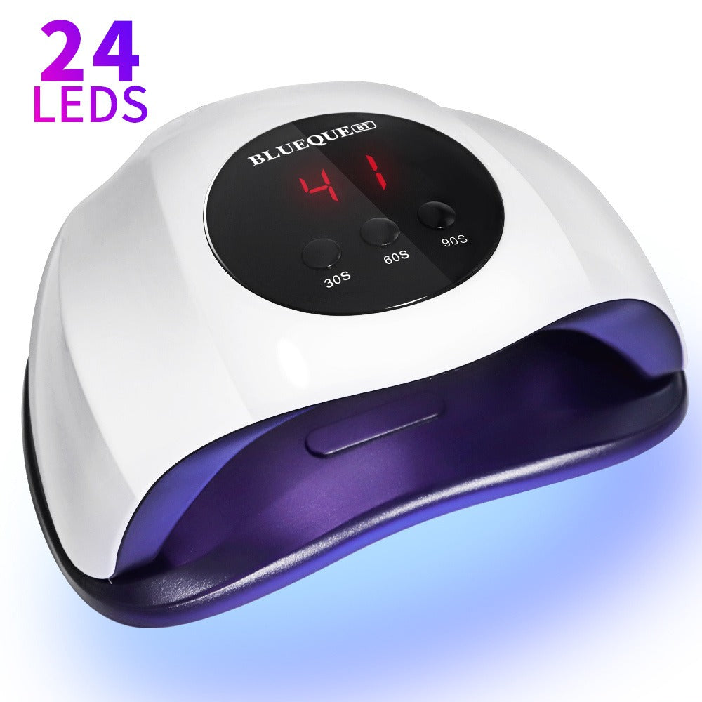 LED Nail Lamp Professional LCD Display Auto Sensor 4 Timer Settings USB Powered Instant Gel Polish Curer No Adapter Needed for Home Salon Manicure Pedicure DIY Nail Art Pink White - product image 5