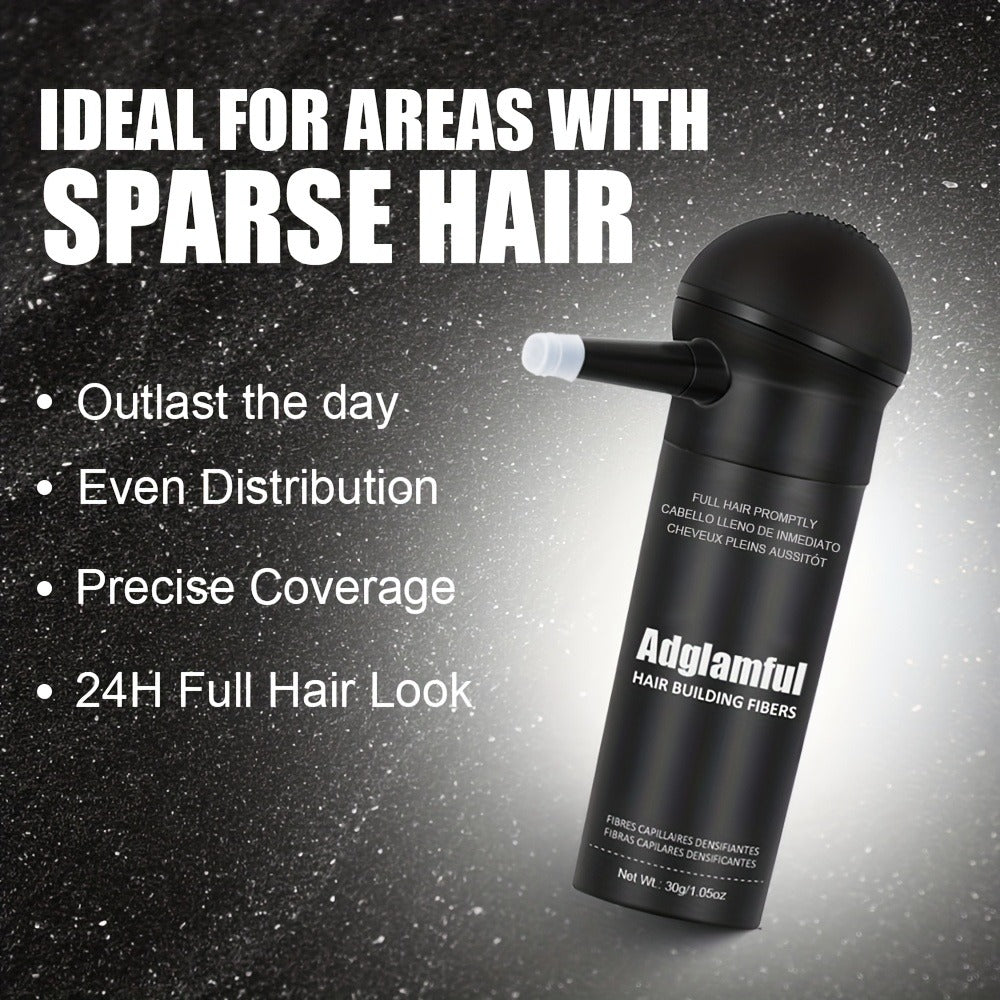 Thinning Hair Concealer Fibers 2-in-1 Kit with Spray Bottle - Instant Thickening Powder for Fuller Thicker Natural Look Covers Bald Spots Receding Hairline All Hair Types Women Men - product image 7