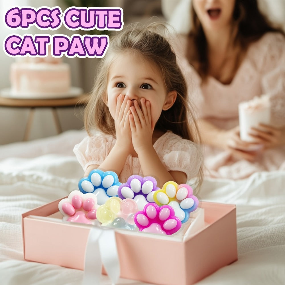 Colorful Taba Fufu Squeeze Paw Handmade Soft Sticky Sensory Toys for Kids & Adults, Party Favor Pack for Christmas Easter Halloween Valentine's Day | Cat Paw - product image 9