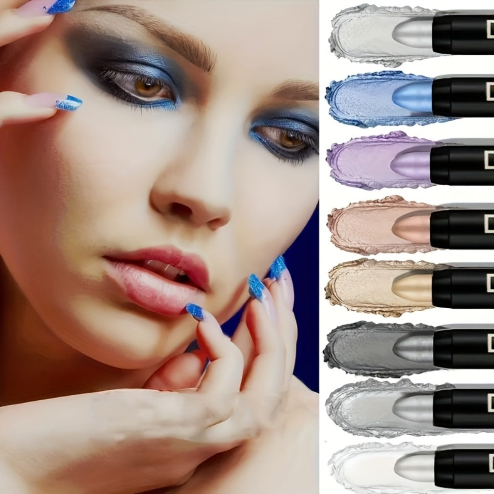 Fluorescent Eye Shadow Pen Set 8 or 16 Pcs – Shimmer Matte & Neon Gel Eyeliner Pencil Kit, Waterproof Vibrant Eye Makeup for Holiday Party Festival, Gift for Women - product image 8