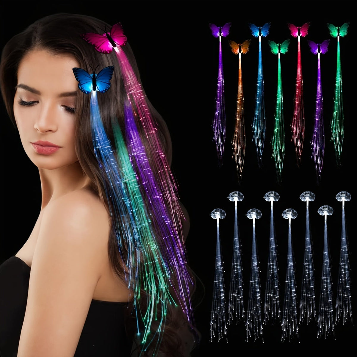 Light Up Flower Crown Headbands 36 Pack Bulk LED Fiber Optic Floral Tiara Glow Party Favors for Women Girls Wedding Birthday Halloween Mardi Gras Bachelorette Cosplay Festival Beac - product image 11
