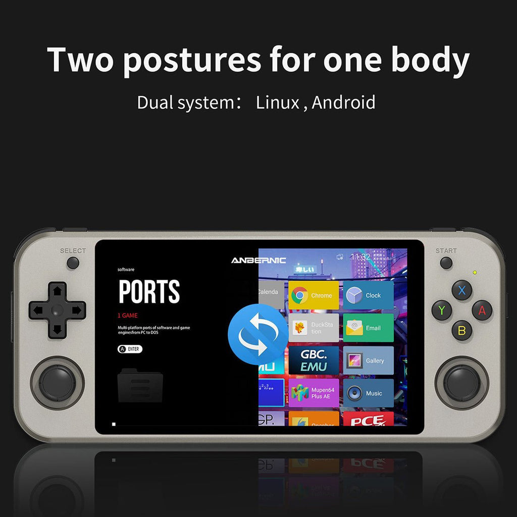 Anbernic RG552 Handheld Game Console Dual OS Android Linux Retro Emulator 5.36-Inch IPS 1920x1152 RK3399 4GB RAM HDMI USB 3.0 Active Cooling for Everyday Use - product image 10