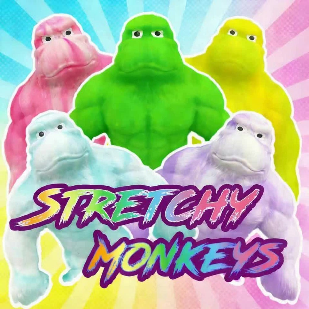 Stretchy Gorilla Fidget Toy Squishy Squeeze Monkey | PVA Sponge Sensory Stress Relief Toy for Kids & Adults, 5 Colors, Easter Basket Stuffer, Christmas - product image 16