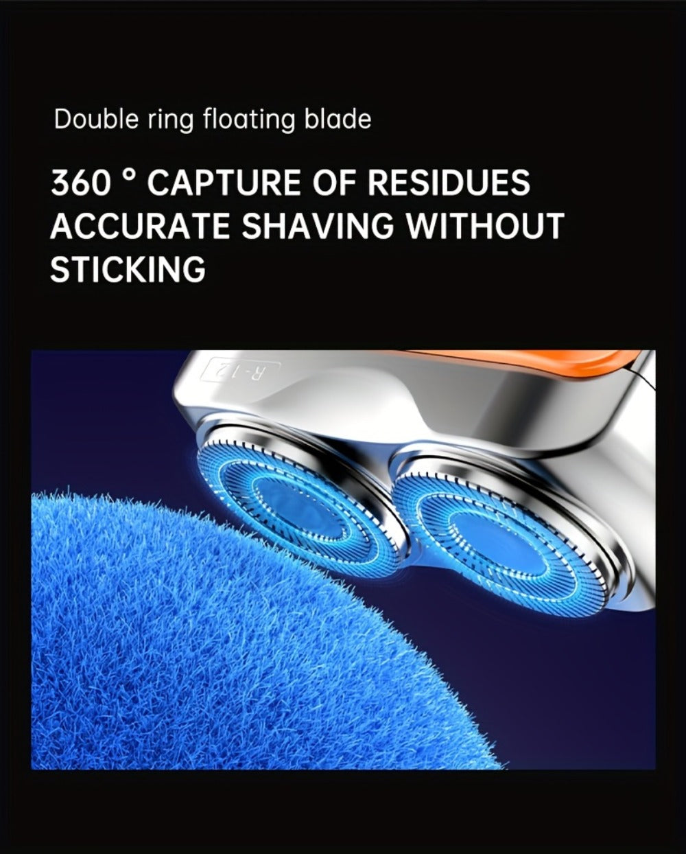 Electric Shaver for Men Magnetic Dual Blade Heads 2-Speed USB Rechargeable Mini Portable Razor Compact Travel Grooming Tool Multiple Colors Waterproof Version Available Orange Blac - product image 23
