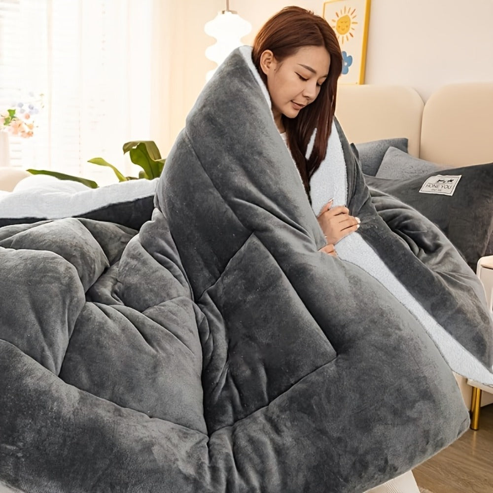 Moire Pattern Flannel Blanket – 200-250gsm Thick Plush Reversible Throw for Sofa & Bed, Soft Cozy Microfiber, 5 Colors, 4 Sizes - product image 13