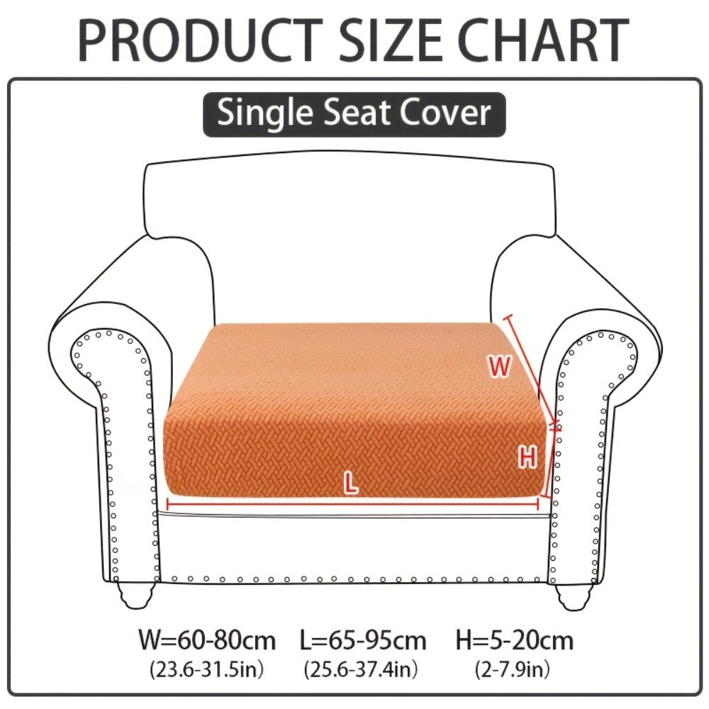 Jacquard Stretch Sofa Cover Non-Slip | Elastic Wear-Resistant Couch Slipcover, Polyester Jacquard Fabric, 1 to 4 Seat Sectional L-Shape, Armrest Backrest, Machine Washable - product image 26