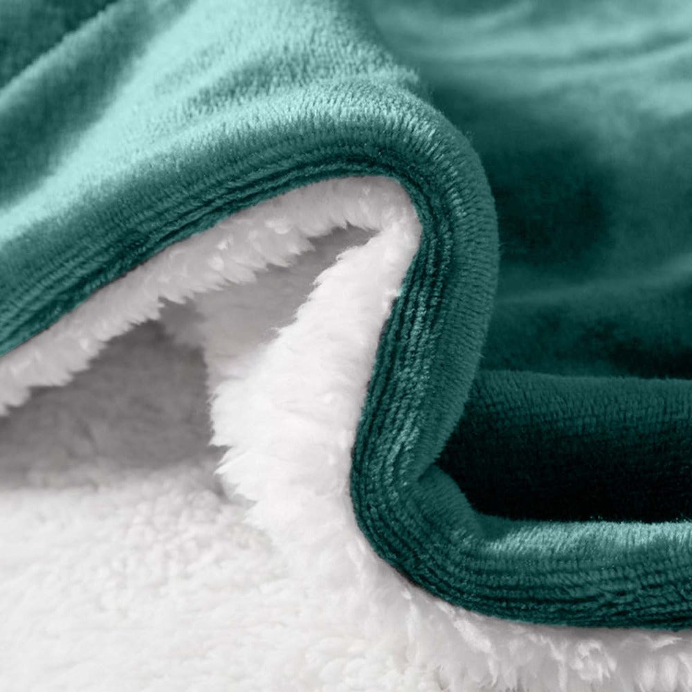 480GSM Sherpa Fleece Blanket – Double-Sided Heavy Warm Throw for Couch, Bed & Travel, Reversible All Season, 13 Colors, 3 Sizes - product image 18