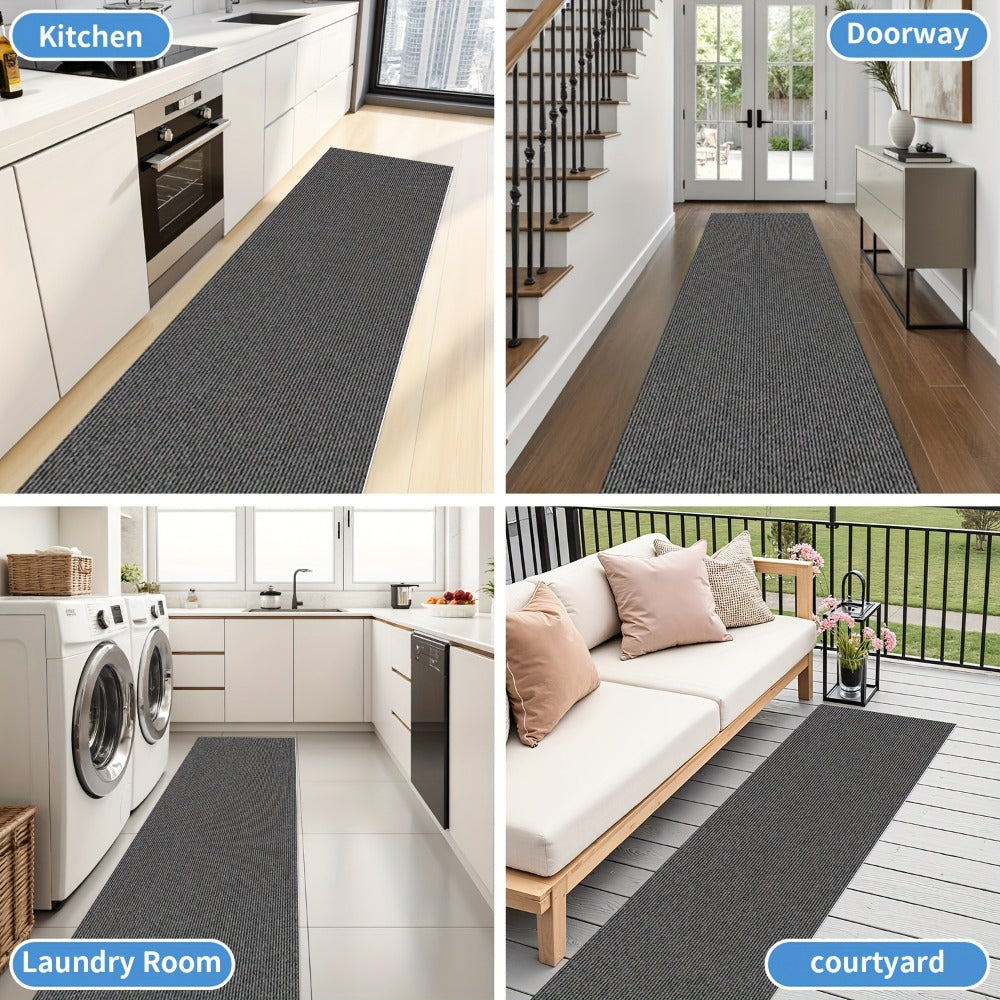 Non-Slip Runner Rug for Hallway Kitchen Stairs - Thick 4mm Long Roll Rug 23.22" Wide, Machine Washable, Multiple Sizes & Colors - product image 11