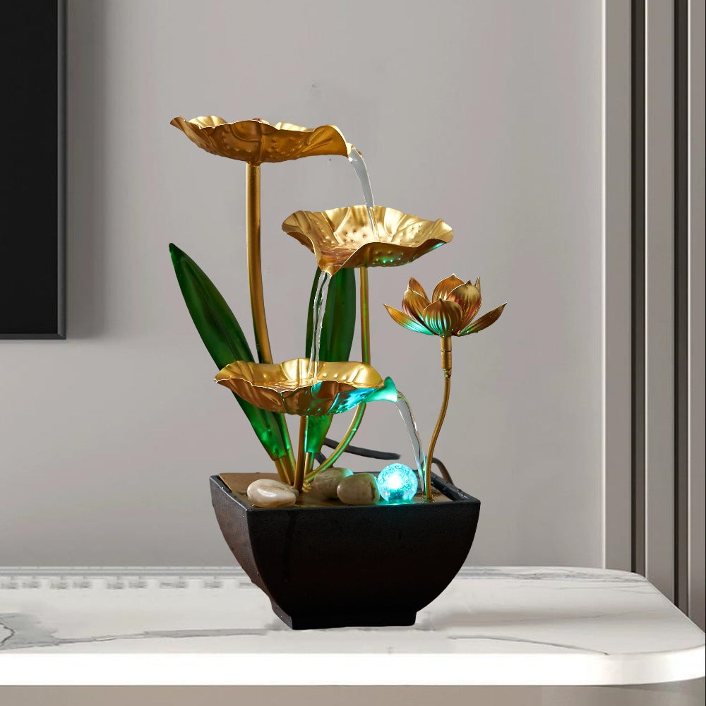 Indoor Tabletop Fountain Desktop Water Feature, Small Relaxing Flowing Water Fountain for Living Room, Bedroom, Office & Spa, Calming Zen Decor & Unique Housewarming Gift - product image 8