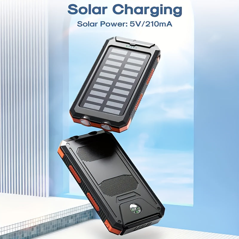 2pcs Solar Charger 20000Mah, 40000Mah, Portable Dual USB Output Solar Charging Panel, Fast Charging External Battery Pack, Built-In LED Flashlight Emergency - product image 14