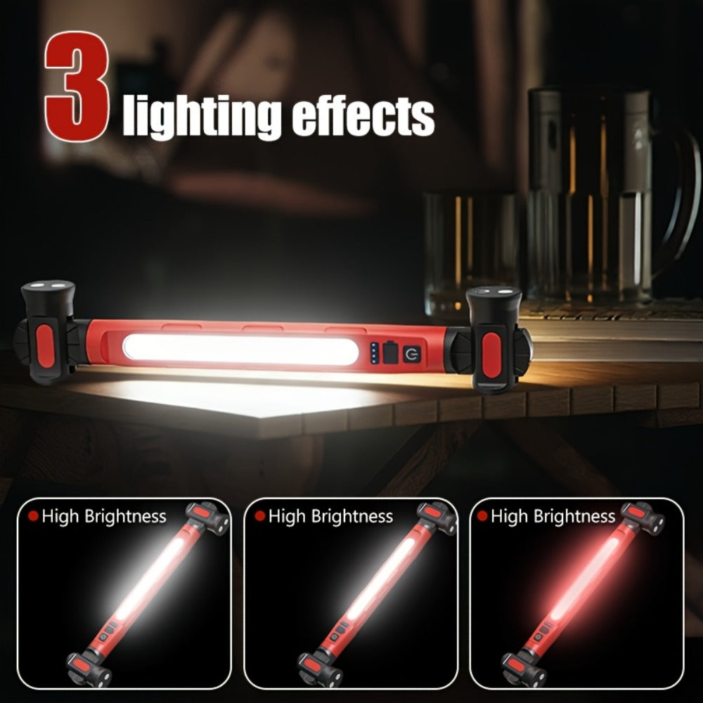 LED Work Light Bar 3000LM Rechargeable Construction Site Lighting Lamp – Hanging Hook, Portable Underhood Work Light for Auto Repair, Garage, Mechanical Maintenance & Emergency Use - product image 12