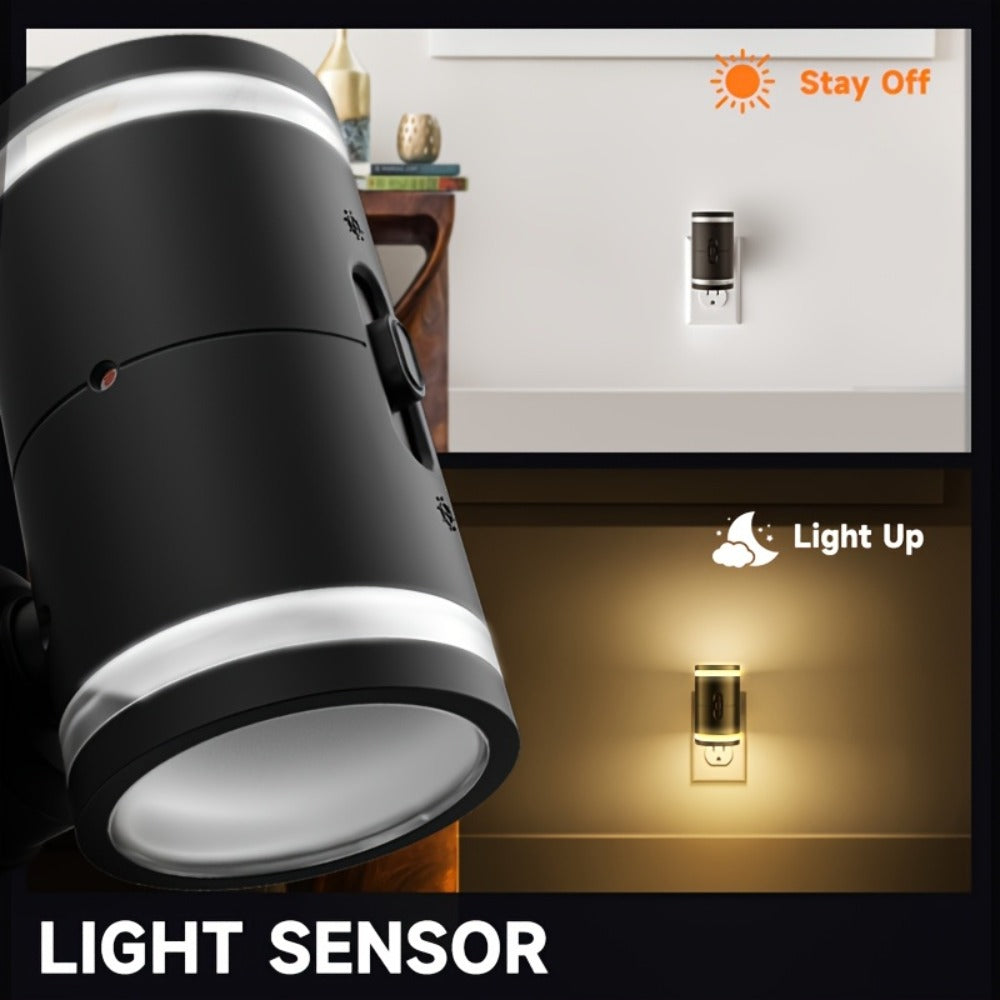 LED Night Light Plug In Dusk to Dawn Sensor – 5-120LM Adjustable Brightness, 3 Color Temperatures, Modern Plug-In Night Lights for Hallway, Bedroom, Staircase, Bathroom & Toddler R - product image 16