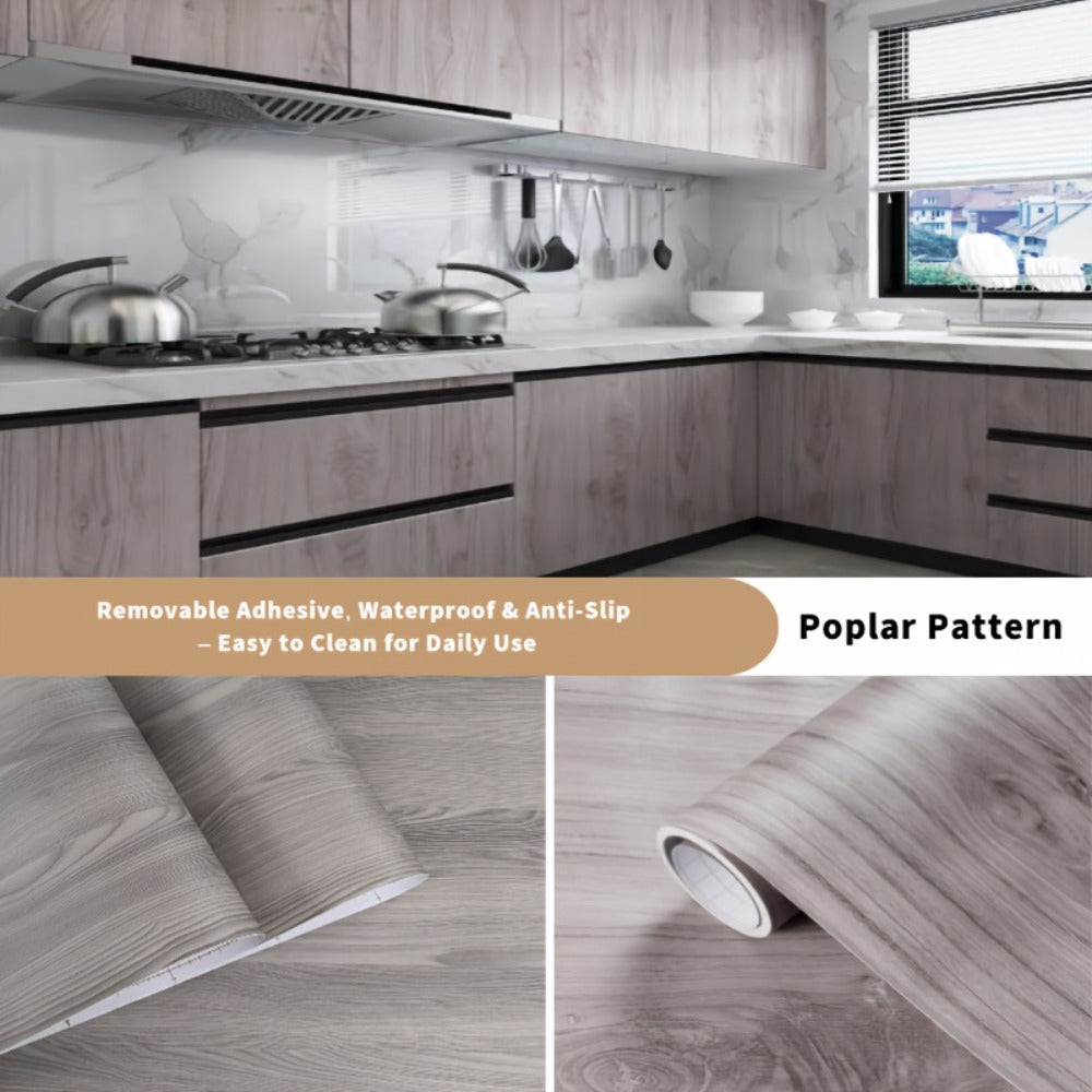Wood Grain Floor Sticker Roll Peel & Stick Self-Adhesive Non-Slip Thickened Vinyl – Vintage DIY Flooring for Walls, Floors, Desks & Door Panels - product image 9