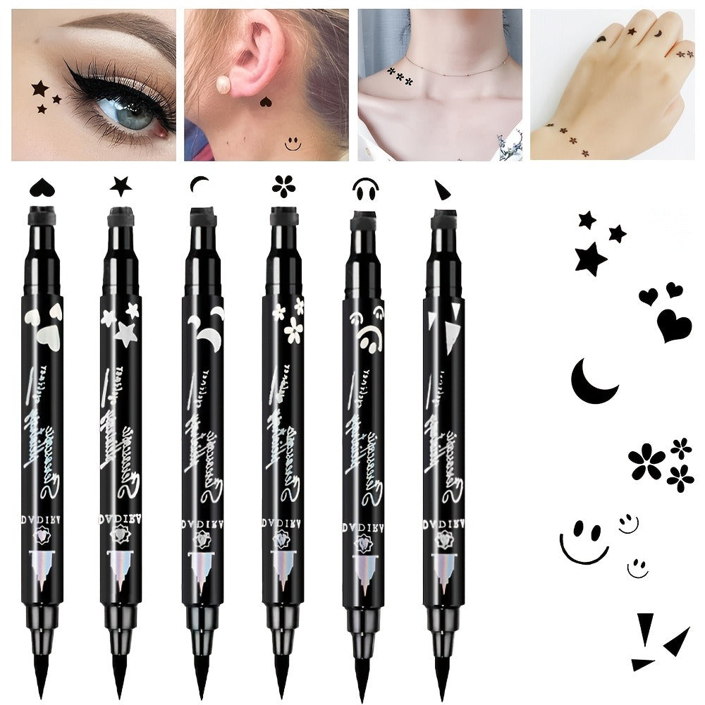 Waterproof Eyeliner Pen Set 6pcs Double-Ended Liquid Eyeliner Kit – Smudge-Proof, Oil-Proof, Long-Lasting Precision Eye Liner Pencil for Women, All-Day Wear, Cat Eye, Holiday Makeu - product image 7
