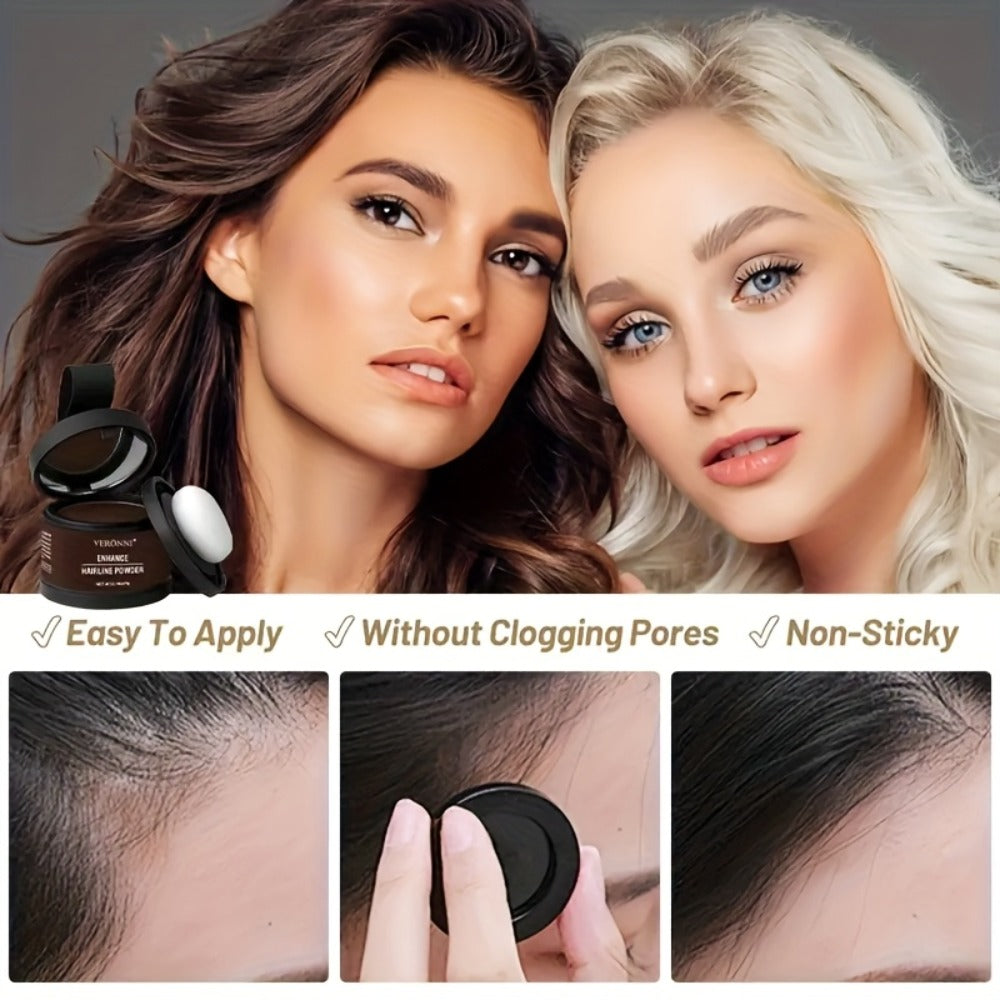 Hair Root Concealer Powder with Brush - Instantly Covers Gray Roots & Thinning Hairline, Plant-Based Keratin Formula, Natural-Looking Coverage for All Hair Types, Women & Men, 6 Sh - product image 10