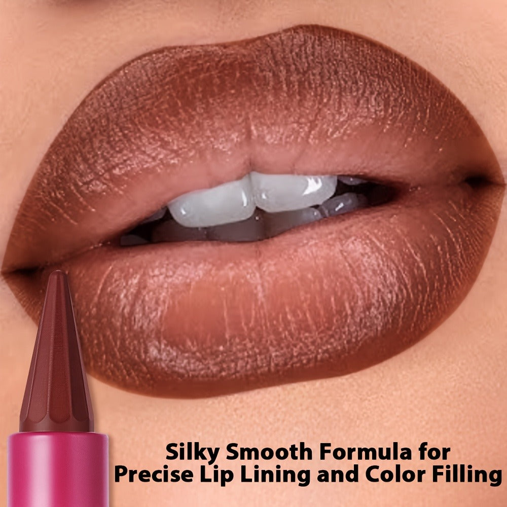 Lip Oil Lip Liner Duo 2-in-1 Precision Tip - Glossy Nourishing Hydrating Long-Lasting Silky Smooth Lip Color Pencil for Women Daily Glam All Skin Tones - product image 7