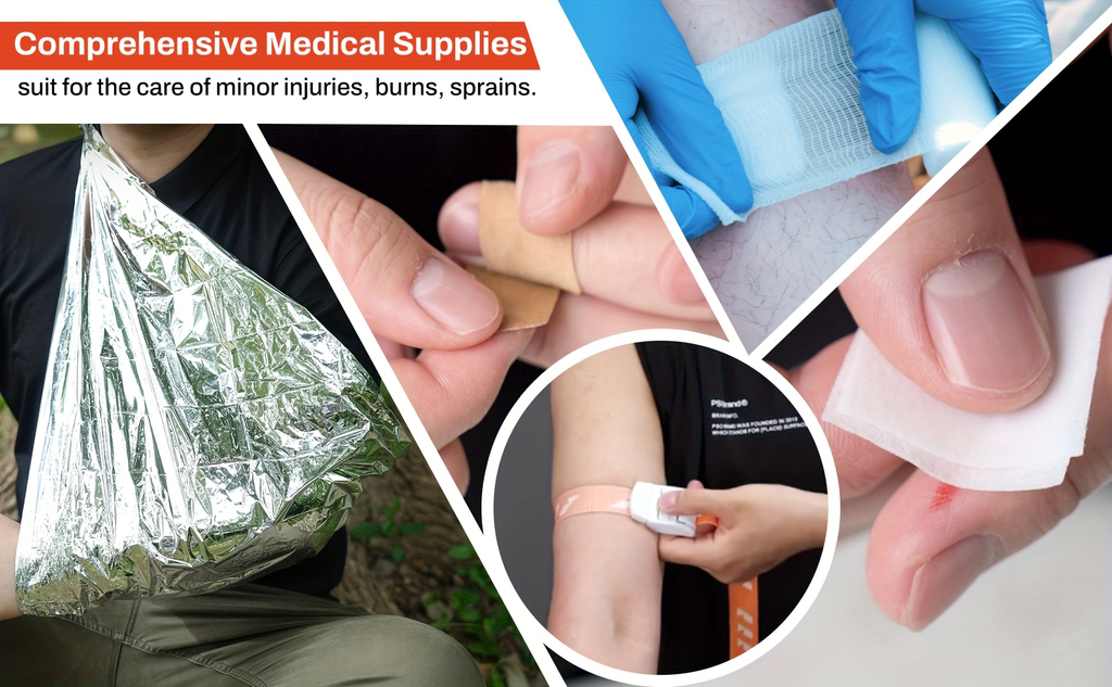 Emergency Replacement Supplies with Bandages, Gauze & Wound Pads, Travel-friendly Refill Set for Home, School & Car, FSA & HSA Eligible | 220-Piece First Aid - product image 8
