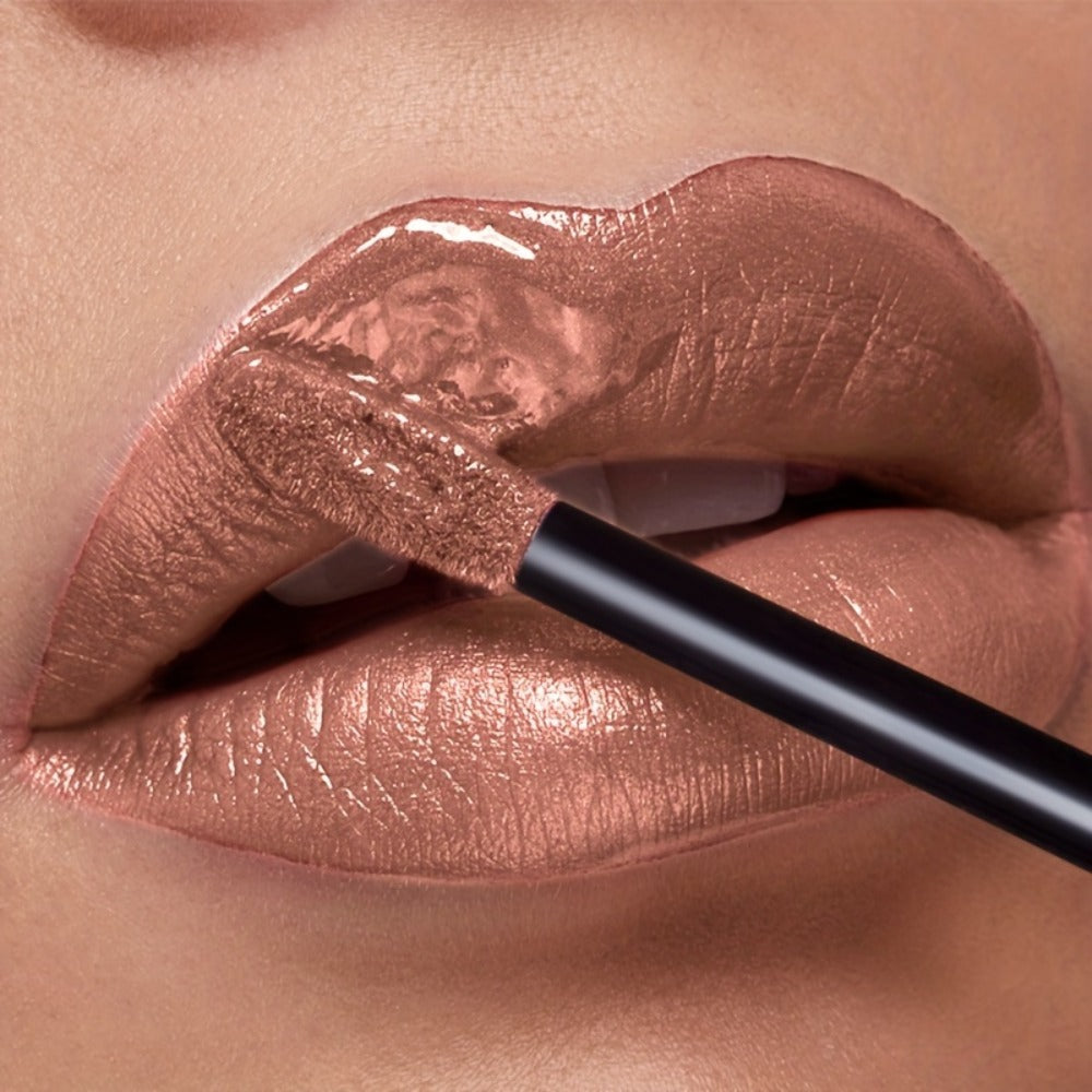 Metallic Glitter Liquid Lipstick 22 Shades Waterproof Shimmer Lip Gloss Non-Sticky Plant Squalane Formula - Long-Lasting Transfer-Proof Bold Lip Tint for Party Festival Bridal Dail - product image 3