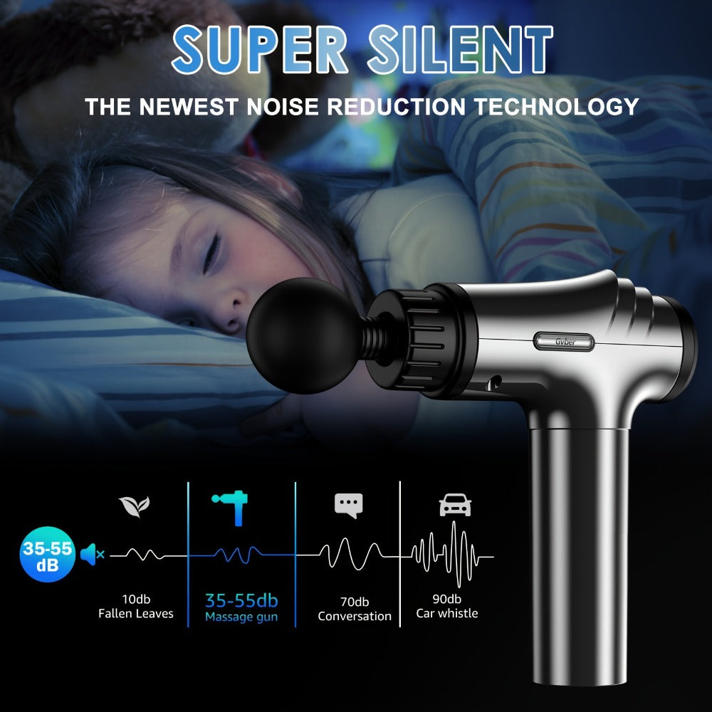 Massage Gun Deep Tissue - GVBER 6-Head Handheld Muscle Massager for Body Pain Relief, Relaxation & Recovery - Gift for Women Men - product image 8