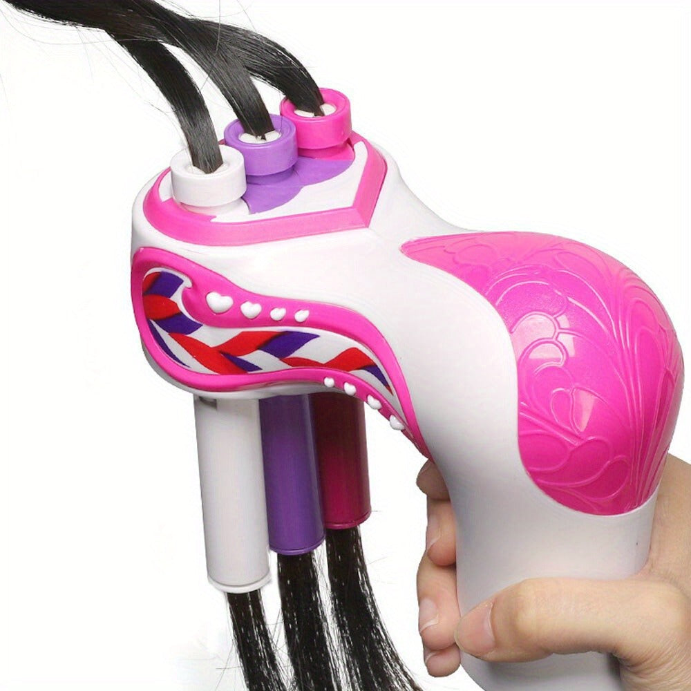 Automatic Electric Hair Braider Machine One-Touch Operation – Adjustable Speed Braid Styler with Braiding Combs & Clips, Salon-Quality Braids at Home for Beginners & Pros, All Hair - product image