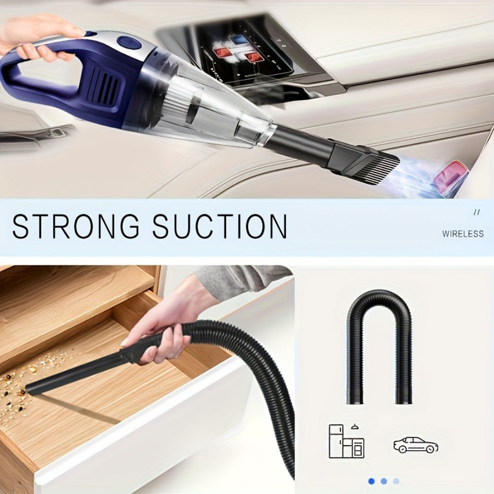 Handheld Cordless Vacuum Cleaner with Powerful Suction – Portable USB Rechargeable Mini Vacuum with Multiple Accessories for Car, Home, Office & Tight Spaces - product image 8