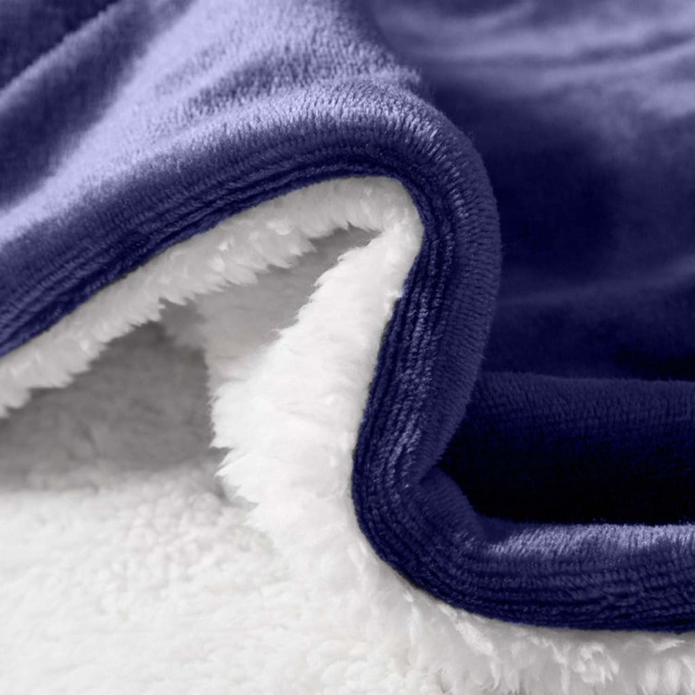 480GSM Sherpa Fleece Blanket – Double-Sided Heavy Warm Throw for Couch, Bed & Travel, Reversible All Season, 13 Colors, 3 Sizes - product image 26