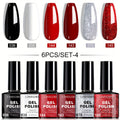 Soak-Off Gel Nail Polish Set 6pcs Hypoallergenic - Fall & Winter Glitter and Solid Colors UV LED Long-Lasting Toxin-Free DIY Nail Art Kit for Women, Home Manicure, Christmas Gift f - product image 18