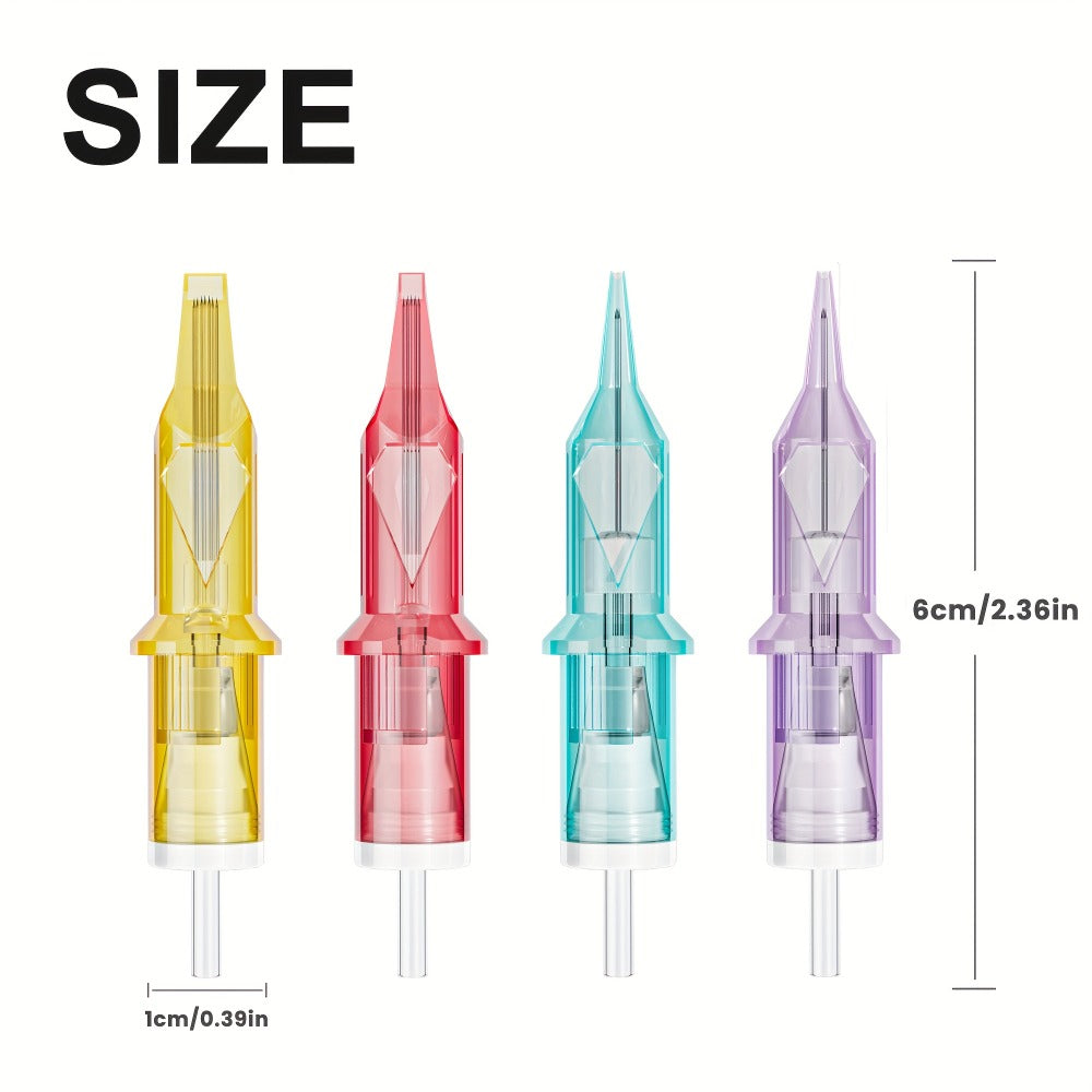 Tattoo Cartridge Needles 50pcs Mixed #12 Lumentip — RL RS RM M1 Stainless Steel, Safety Membrane, Universal Fit for All Tattoo Machines & Pens, Artists & Beginners - product image 5