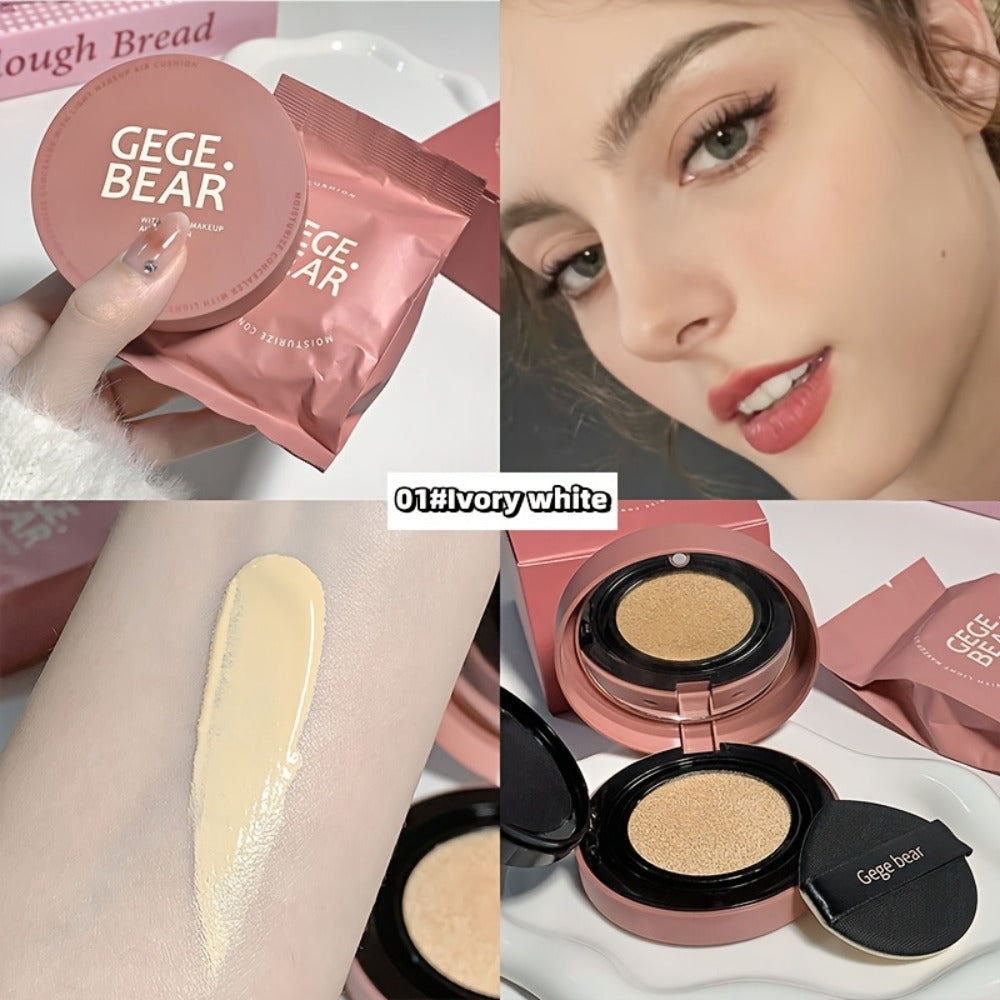 Oil Control Cushion BB Foundation with Replacement Core – Waterproof Sweatproof Invisible Pore Coverage, Moisturizing Lightweight Buildable Natural Finish for All Skin Types, Ivory - product image 3