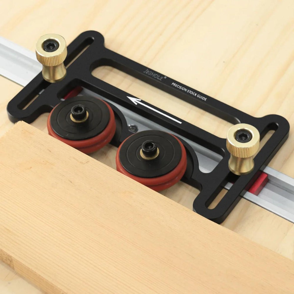 Feather Board Roller Guide for Table Saw – Aluminum Alloy One-Way Safety Stock Feeder with T-Track Mount, Anti-Kickback Woodworking Press Guide Tool - product image 14