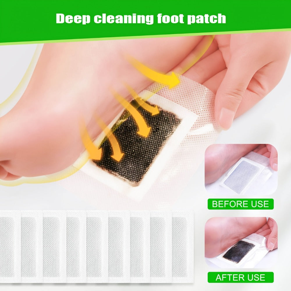 Foot Detox Patches Bamboo Vinegar & Ginger 60 & 160 Pcs - Deep Cleansing Natural Plant Ingredients Alcohol-Free Overnight Moisturizing Foot Pads for Tired Aching Feet - Green Golde - product image 18