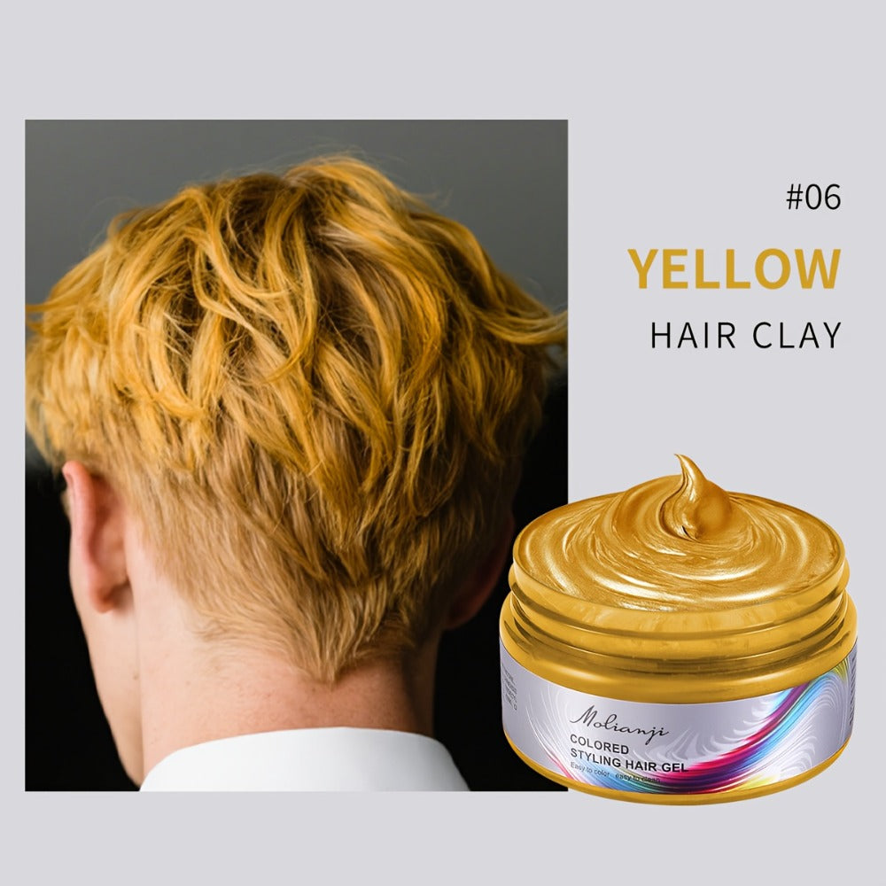 Hair Color Wax Temporary Hair Dye 3.53oz — 9 Vivid Shades, Easy Wash, Non-Damaging, Mixable Colors for Halloween Carnival Festival Cosplay Party - product image 13