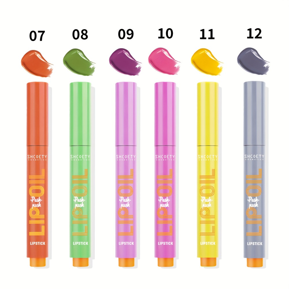 6-Piece Neon Press-On Lip Gloss Set High-Gloss Moisturizing Long-Lasting Bold Lip Makeup — Vibrant Mixed Shades Plumping Glossy Lipstick Bundle Gift Set for Women Girls All Skin To - product image 6