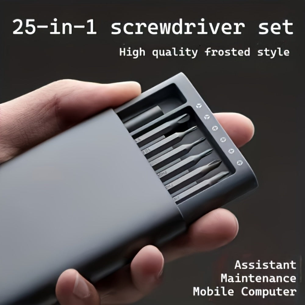 Precision Screwdriver Set 25PCS – Flat Head & Phillips Bits | Ergonomic Grip | All-in-One Kit for Electronics, Smartphones, Watches, Glasses & Jewelry Repair | Compact & Portable | - product image 2