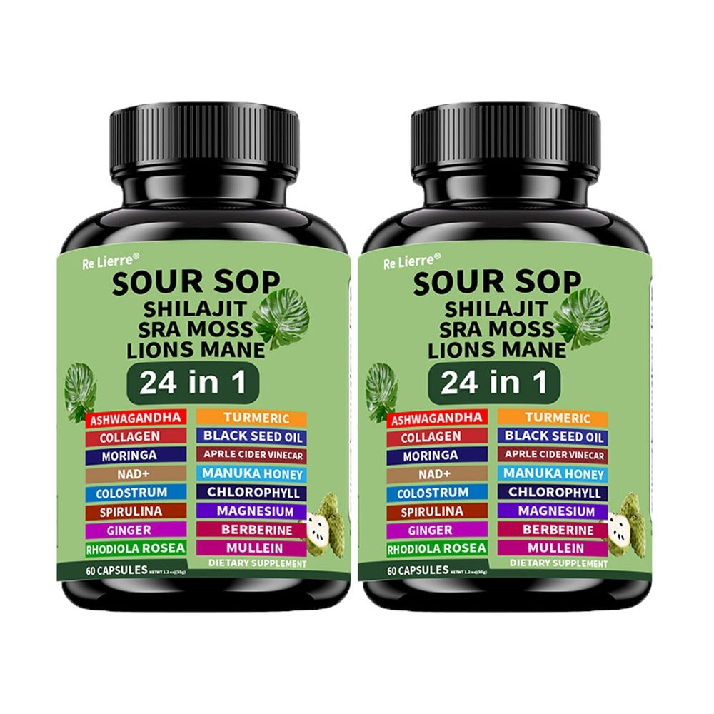 Sea Moss Capsules 24-in-1 with Soursop, Lion's Mane, Shilajit & 20 More Superfoods — Gut Health, Immune Support, Brain & Antioxidant Defense Formula for Women & Men - product image 3