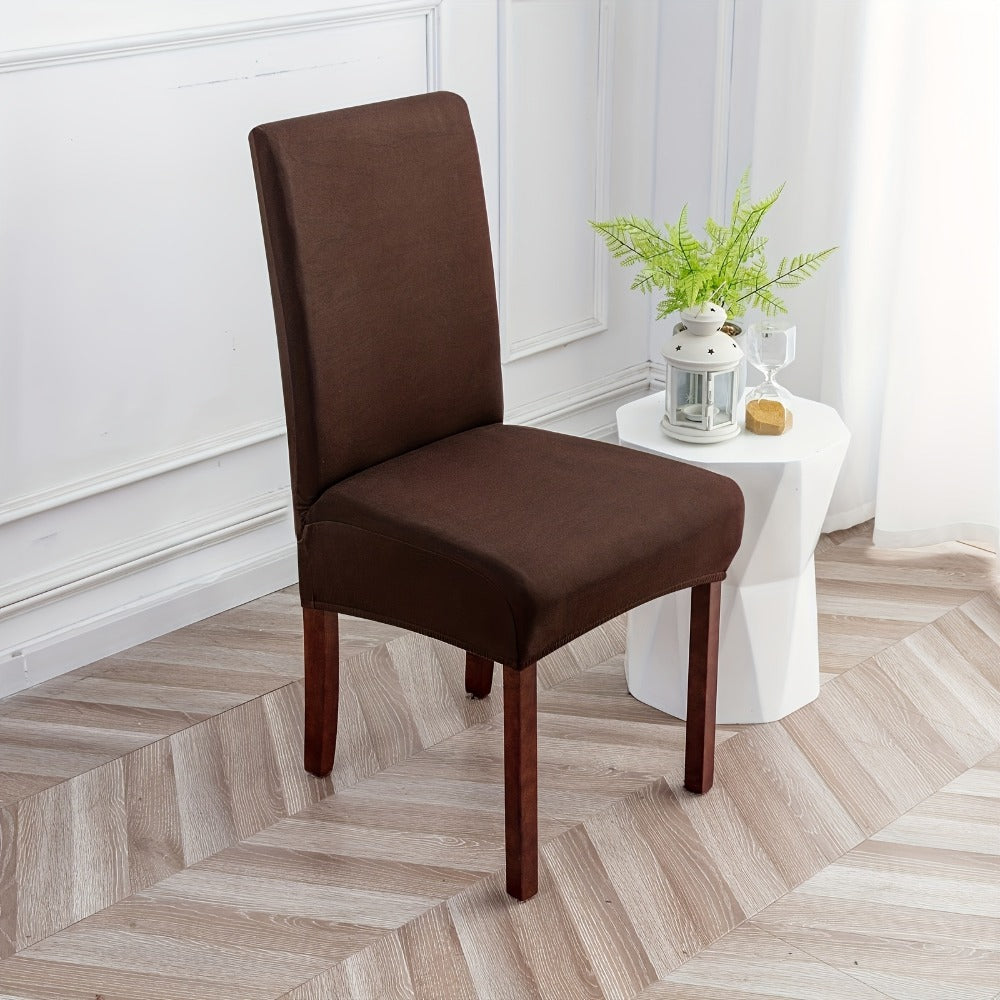 Stretch Dining Chair Covers Set | Elastic Jacquard Slipcovers for Dining Room Kitchen Wedding Office, 4pcs or 6pcs, 9 Colors, Washable Furniture Protector - product image 31