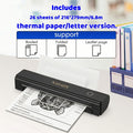 A4 Portable Inkless Thermal Printer With Paper Tray, Wireless Wireless Mobile Printer, Supports 8.5x11 Inch American Letter Paper/A4 Thermal Paper, Compatible - product image 3