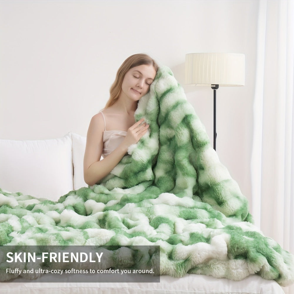 Faux Rabbit Fur Throw Blanket – Ultra-Soft Plush Fleece for Bed, Couch, Sofa & Travel, All Season, 11 Colors, Throw to King Size - product image 18