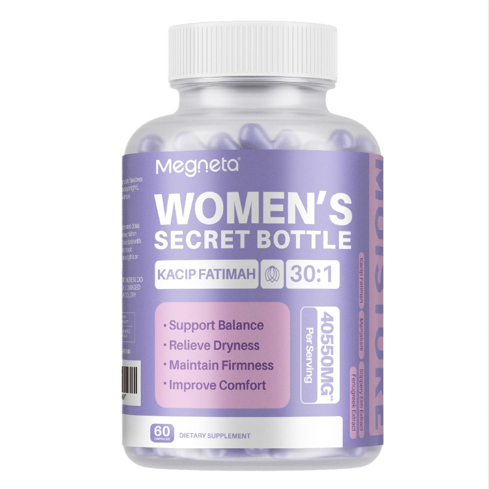 Kacip Fatimah Women's Herbal Capsules with Fenugreek, Maca Root, Manjakani & Slippery Elm Bark - Natural pH Balance, Moisture, Elasticity & Feminine Vitality Support - 60 Capsules  - product image 3
