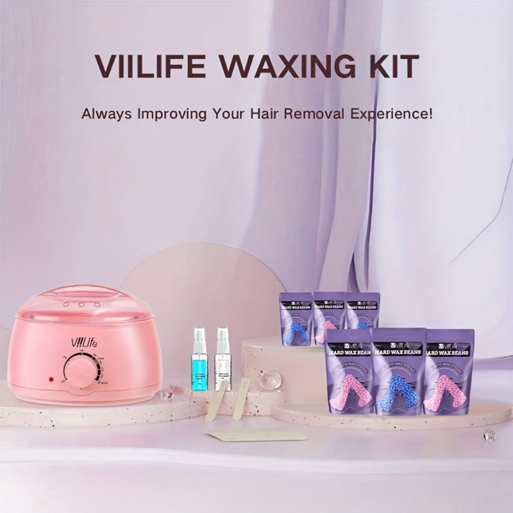 Hard Wax Warmer Kit 43 Piece Complete Home Waxing Set with Pink Hard Wax Beads - No Strip Hair Removal for Face Eyebrow Body Brazilian Bikini Underarm - Professional Wax Pot Machin - product image 8