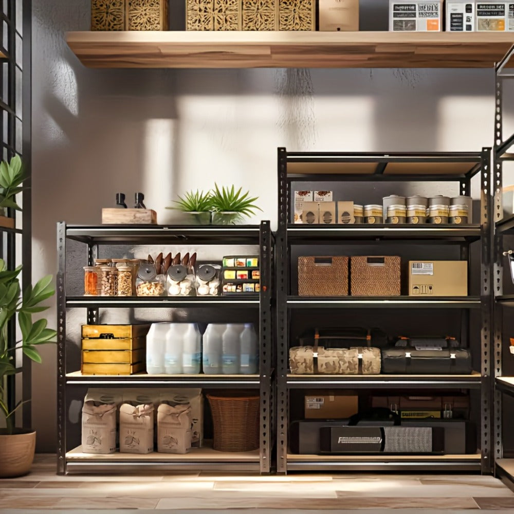 Heavy Duty Shelving Unit 5-Tier Metal Storage Shelves 2000 LBS Capacity, 60"H x 28"W x 12"D Adjustable Steel Rack for Garage, Closet, Pantry & Basement Organization, Easy Assembly  - product image 10